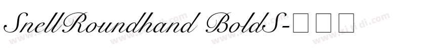 SnellRoundhand BoldS字体转换 SnellRoundhand BoldS字体转换